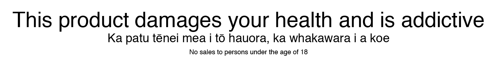 health warning banner